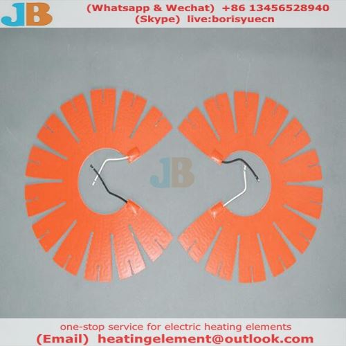 coffee machine silicone rubber heater heating plate customized shape 56